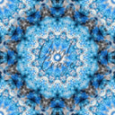 Blue Kaleidoscope - Adhesive Vinyl 12x12 Sheet