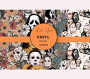 Boho Horror - Adhesive Vinyl 12x12 Sheets - 4 Designs