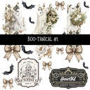 Boo-tanical Torn Pages UV DTF Decal sheets 3 designs available