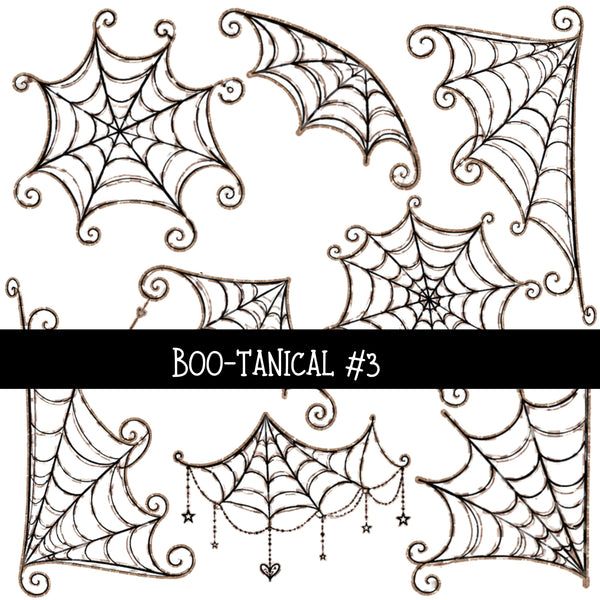 Boo-tanical Torn Pages UV DTF Decal sheets 3 designs available