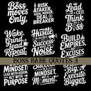 Boss babe Quotes UV DTF Decal Sheets 10 sheet Designs