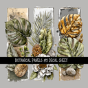 Botanical Panels - UV DTF Decal sheets 11 Designs to choose from
