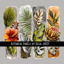Botanical Panels - UV DTF Decal sheets 11 Designs to choose from
