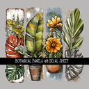 Botanical Panels - UV DTF Decal sheets 11 Designs to choose from