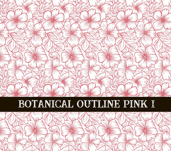 Botanical Outline #1 UV DTF Wrap