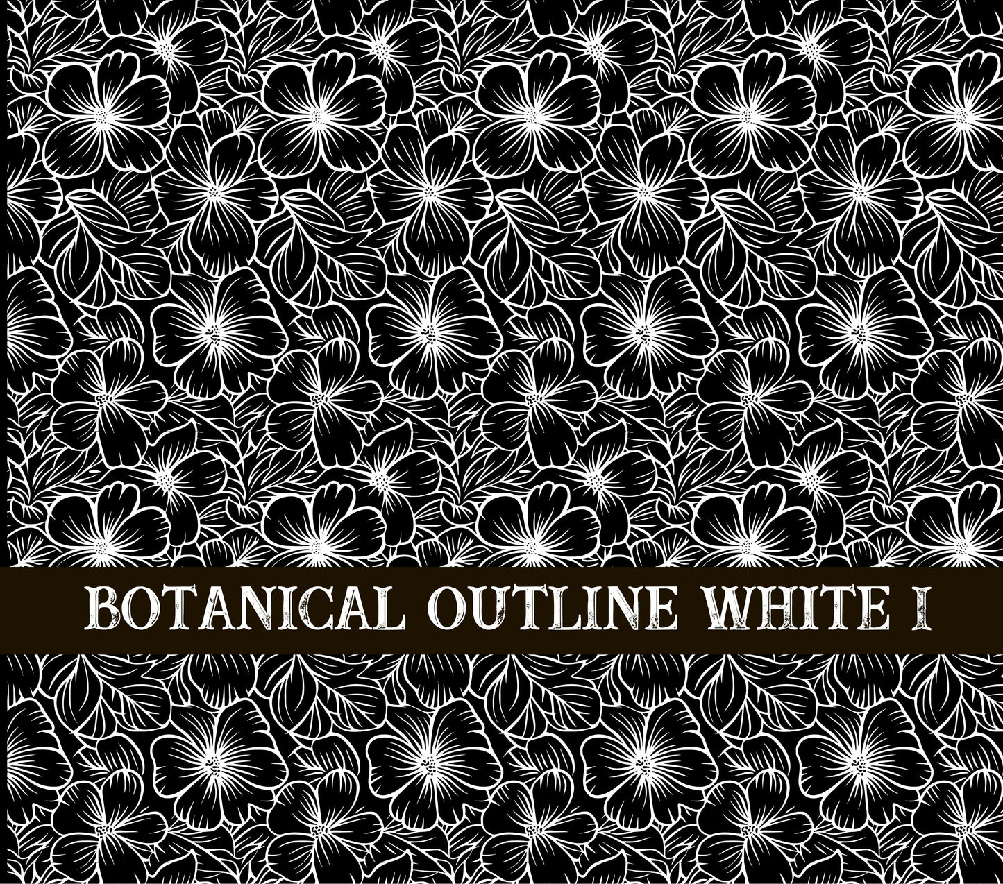 Botanical Outline #1 UV DTF Wrap