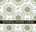 Botanical Outline #4 UV DTF Wrap 3 color options