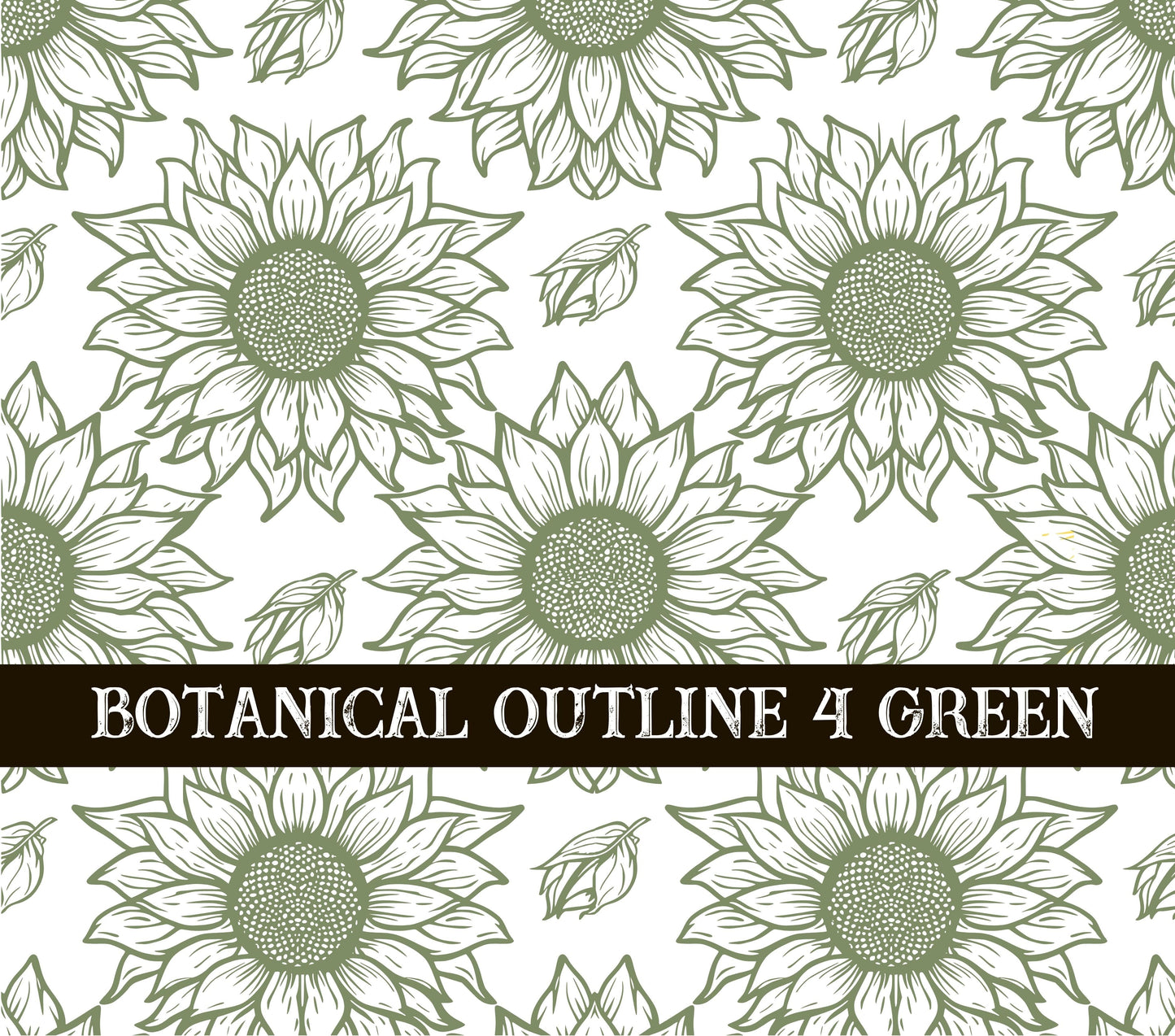 Botanical Outline #4 UV DTF Wrap 3 color options