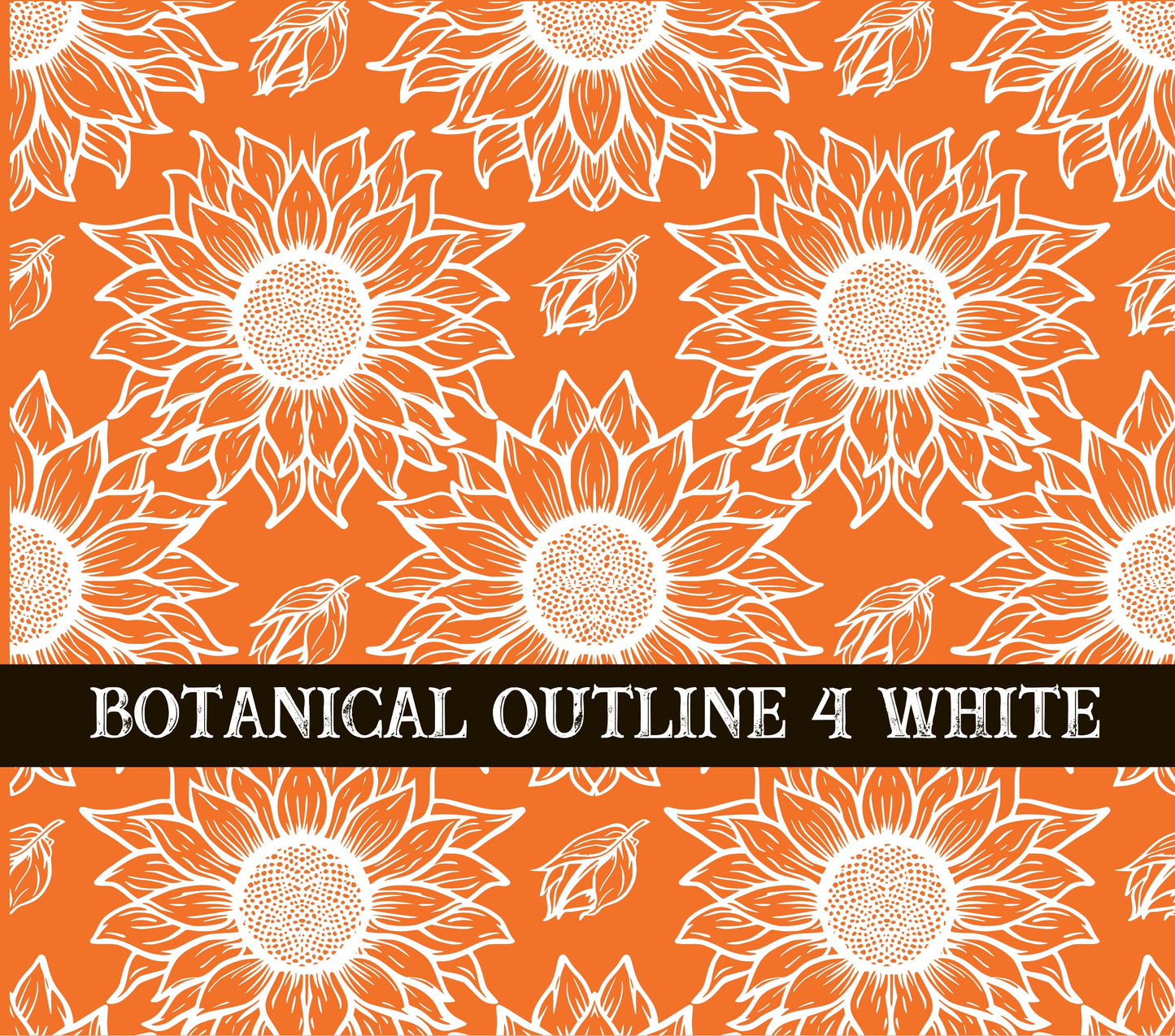 Botanical Outline #4 UV DTF Wrap 3 color options