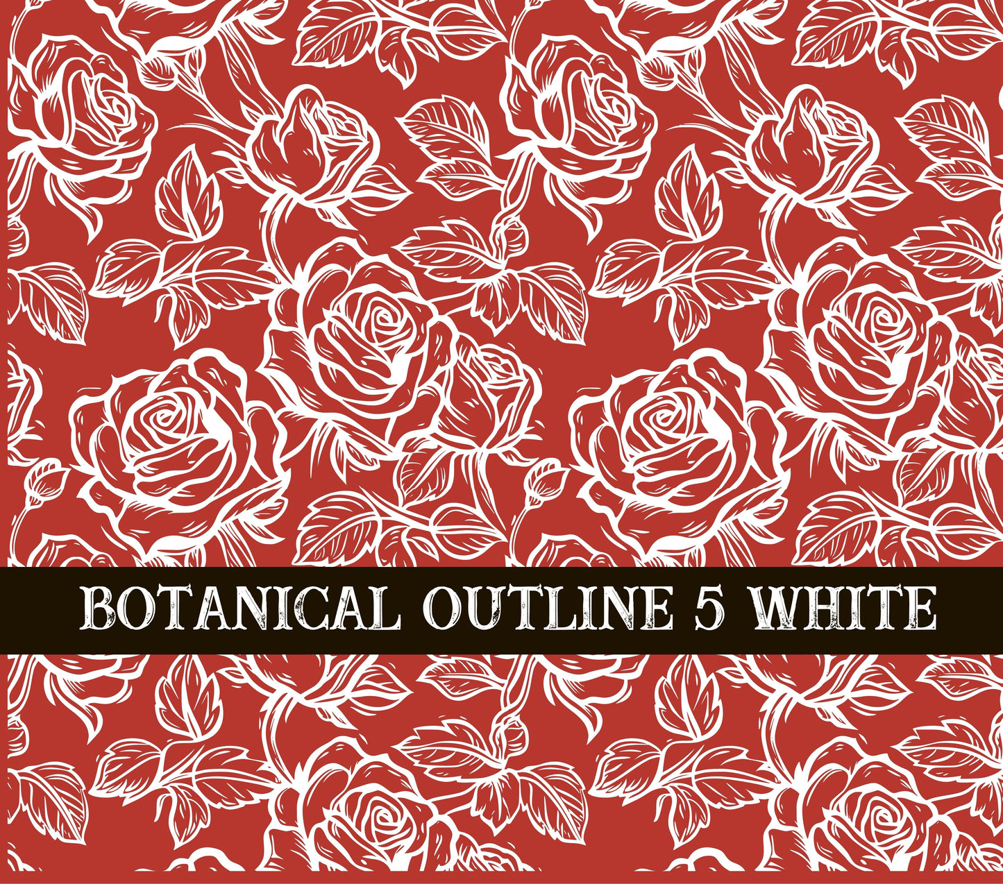 Botanical Outline #5 UV DTF Wrap 3 color options