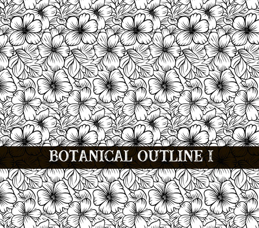 Botanical Outline #1 UV DTF Wrap