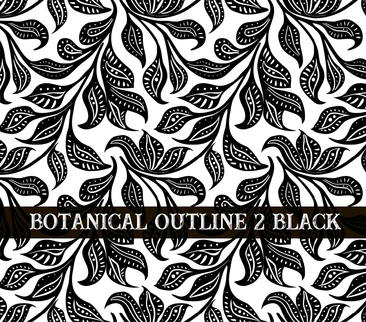 Botanical Outline #2 UV DTF Wrap