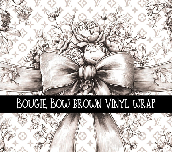Bougie Bow vinyl tumbler wraps 4 designs