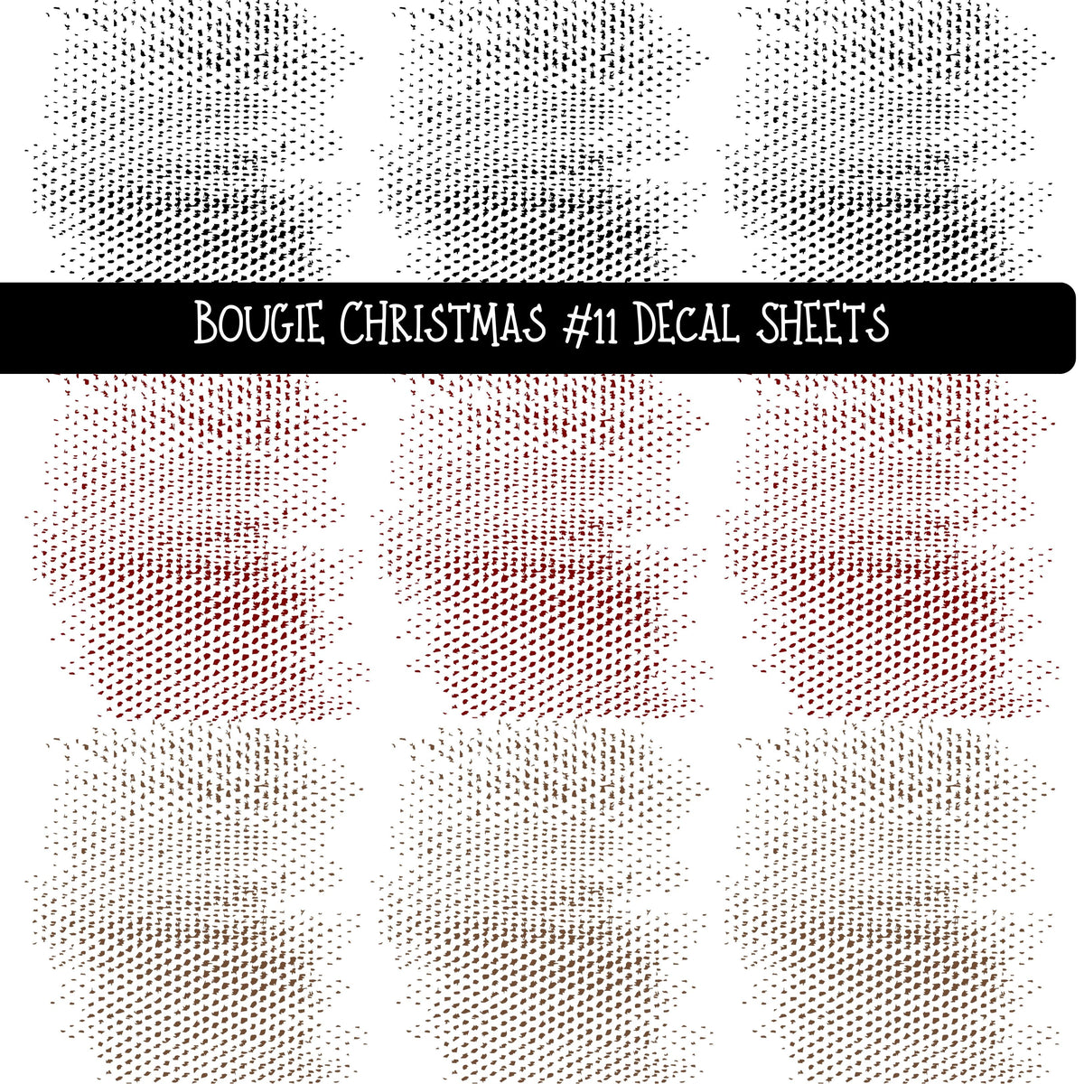 Bougie Christmas UV DTF Decal sheets 12 Designs available