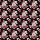 Bouquet On Black - Adhesive Vinyl 12x12 Sheet