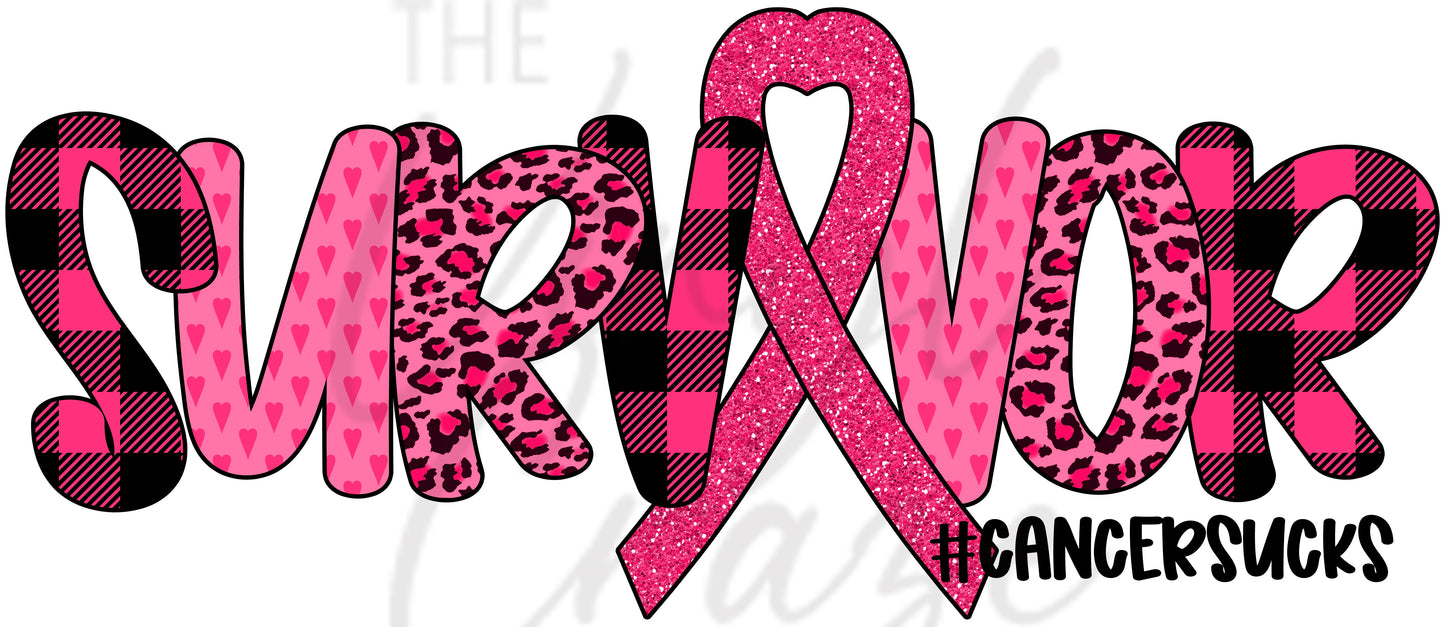 Breast Cancer Survivor - UV DTF Decal