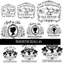 Bridgerton UV DTF Decal sheets 3 designs