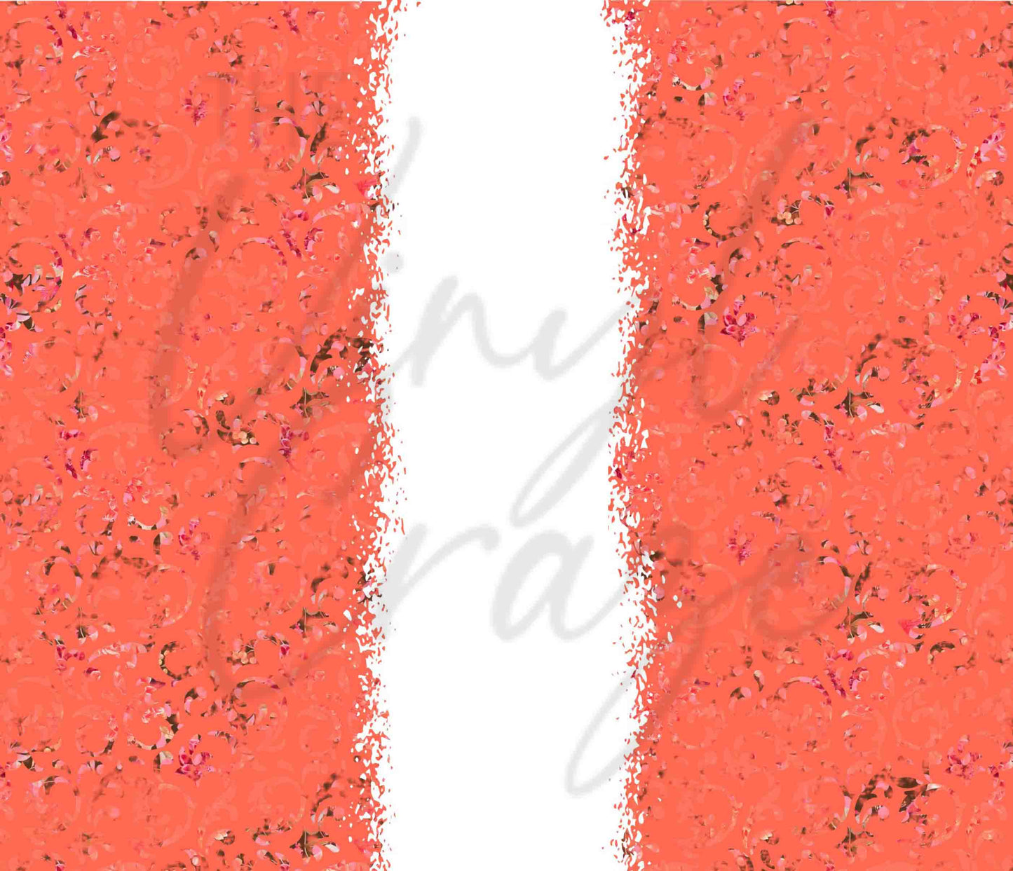 Bright Pink and Orange Florals - Adhesive Vinyl Wrap