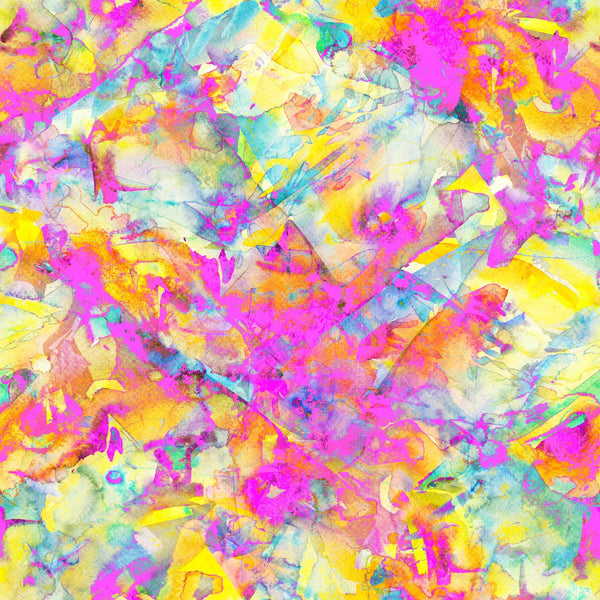 Bright Neon Water Color - Adhesive Vinyl Sheets