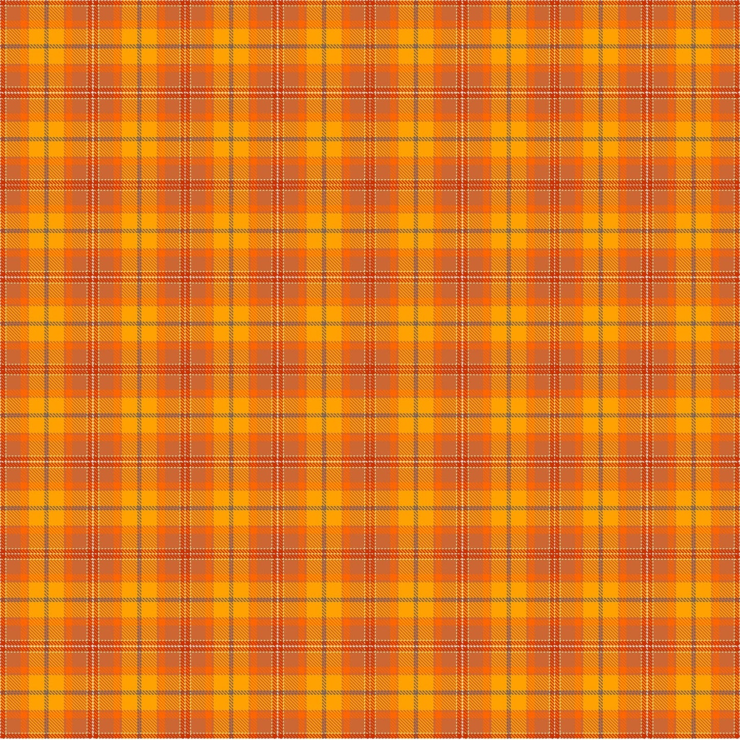 Bright Orange Plaid - Adhesive Vinyl Sheets