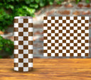 Checker - UV DTF Tumbler wrap - 15 color options