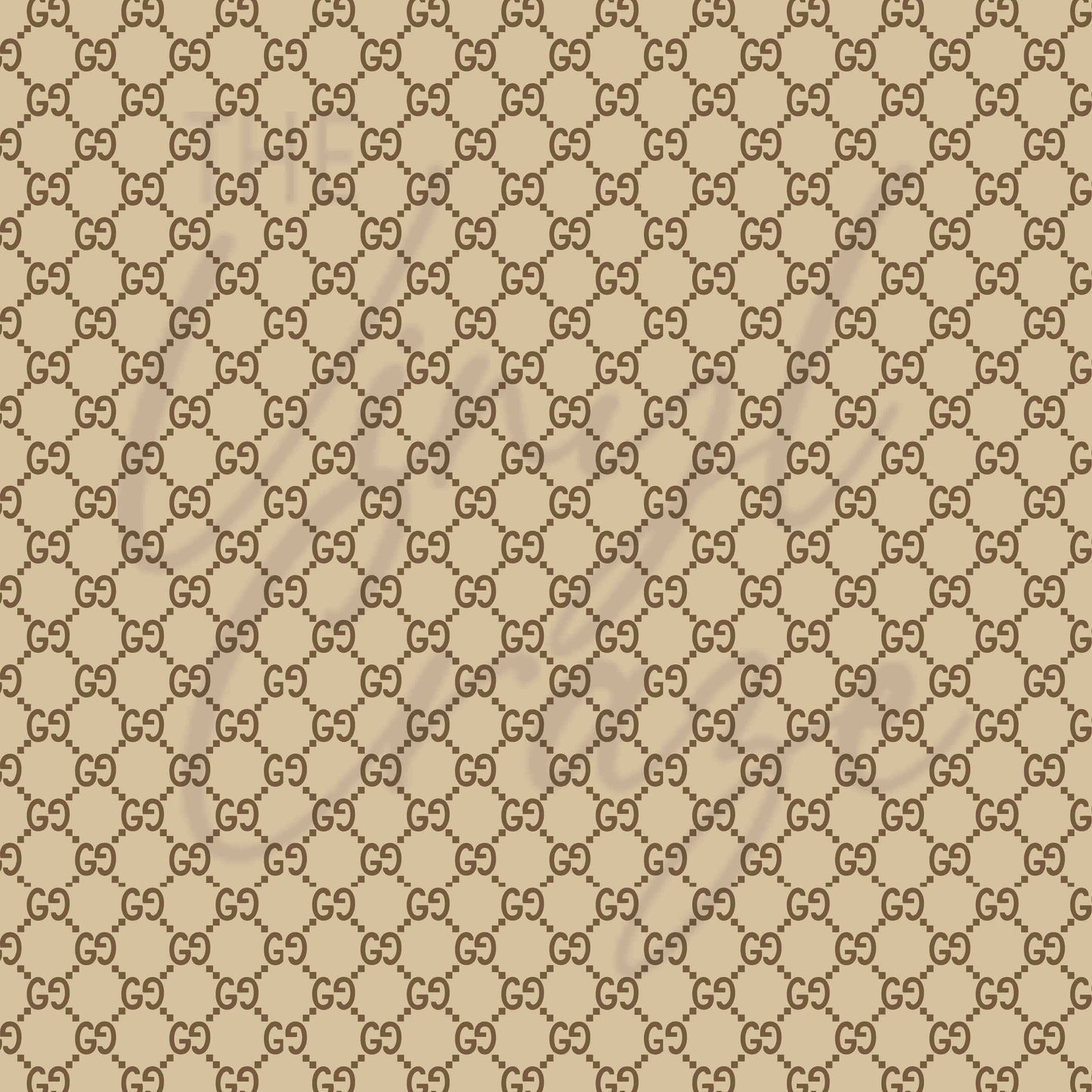 Brown Gucci - Adhesive Vinyl Wrap and 12x12 sheet