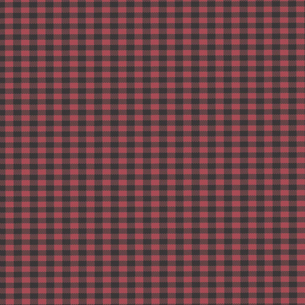 Red And Black Plaid - Adhesive Vinyl Sheets