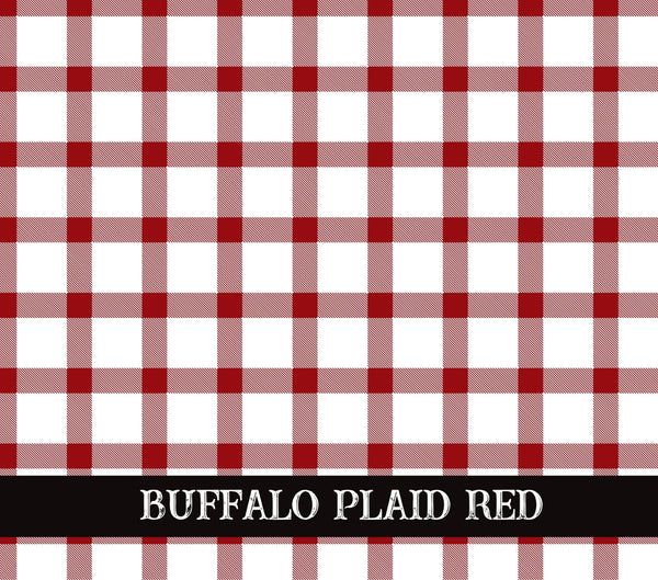 Buffalo Plaid UV DTF tumbler wraps 6 Colors transparent background