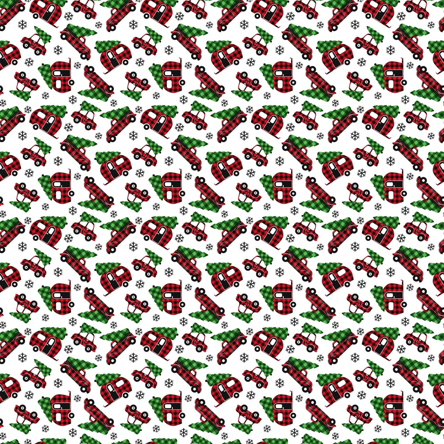 Buffalo X-mas Truck - Adhesive Vinyl Sheets