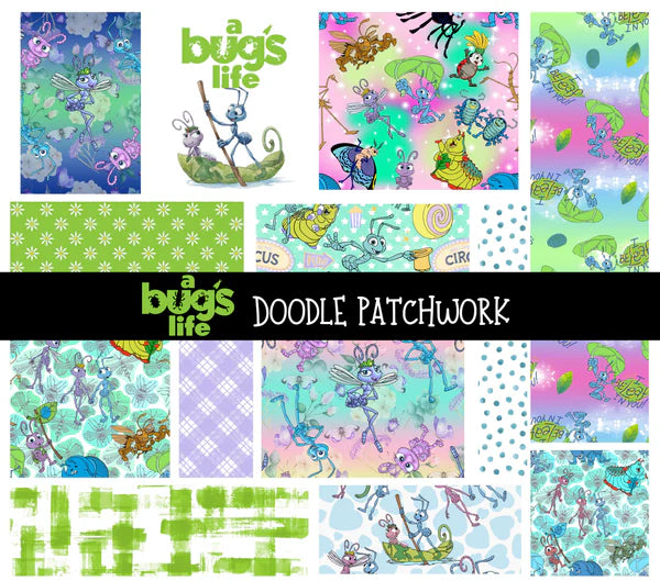 Bugs Life Doodle Patchwork Set