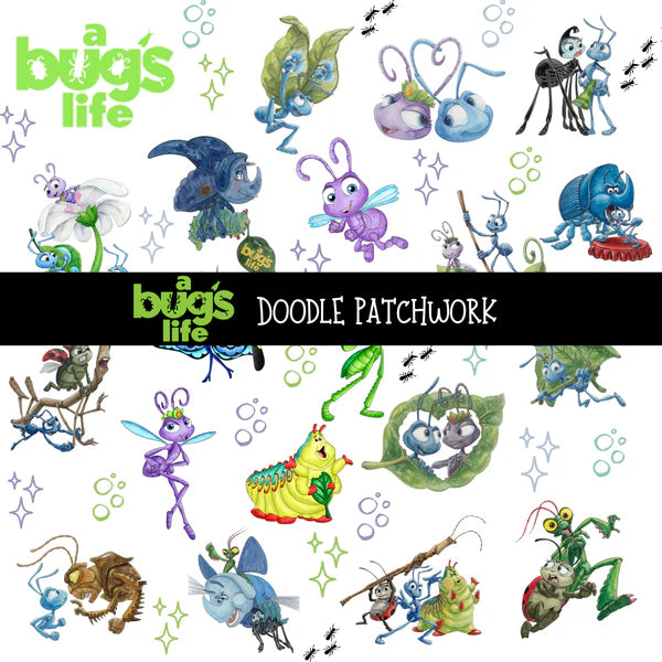 Bugs Life Doodle Patchwork Set