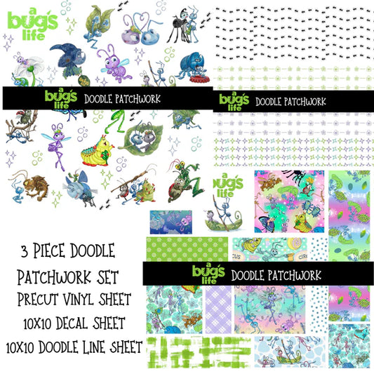 Bugs Life Doodle Patchwork Set