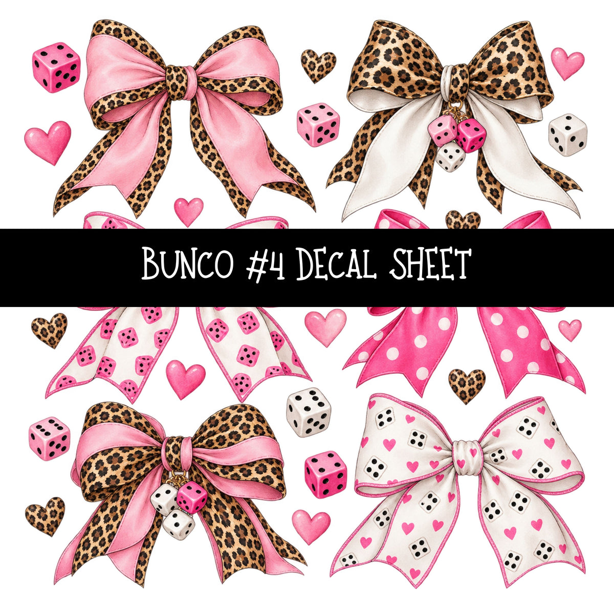 Bunco UV DTF Decal sheets 7 Designs available