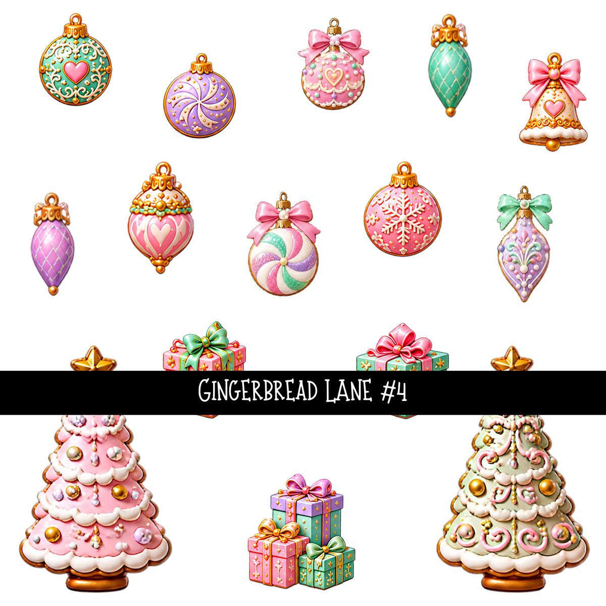 Gingerbread lane  UV DTF Decal sheets 9 Designs available