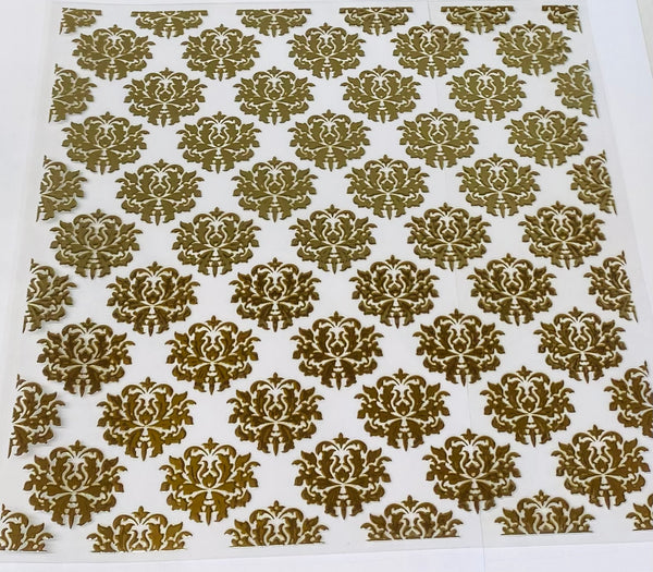 #172 Metallic Damask