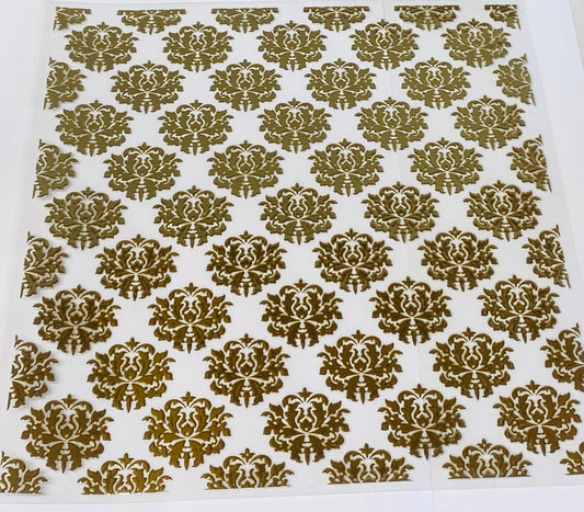#172 Metallic Damask