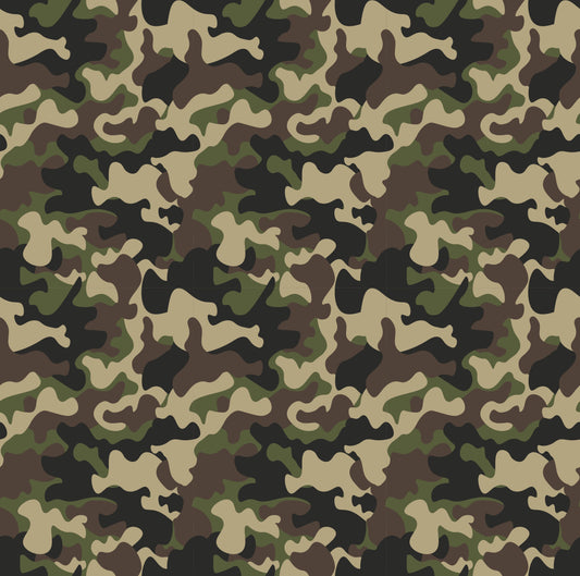 Green Camo - Adhesive Vinyl Sheets