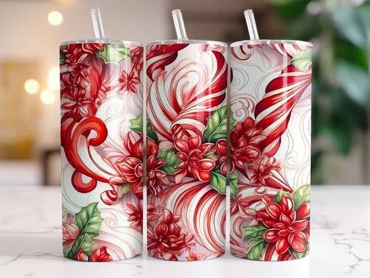 Candy Cane Christmas - Adhesive Vinyl Wrap