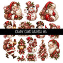 Candy Cane Wishes UV DTF Decal sheets 8 Designs available