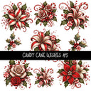 Candy Cane Wishes UV DTF Decal sheets 8 Designs available