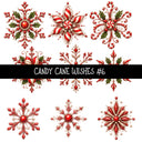 Candy Cane Wishes UV DTF Decal sheets 8 Designs available