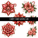 Candy Cane Wishes UV DTF Decal sheets 8 Designs available
