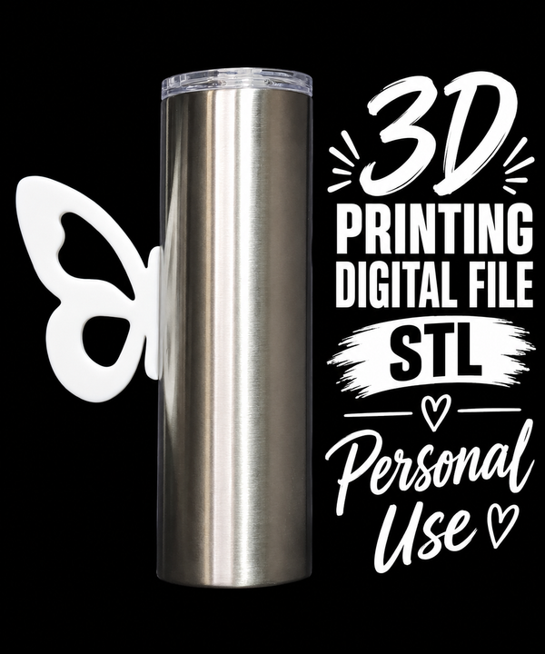 Butterfly - Tumbler Handle Digital File Stl