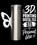 Butterfly - Tumbler Handle Digital File Stl