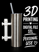 Vial - Tumbler Handle Digital File Stl