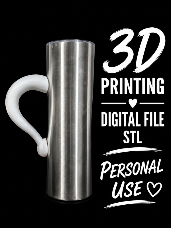 Santa hat - Tumbler Handle Digital File Stl
