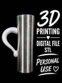 Santa hat - Tumbler Handle Digital File Stl