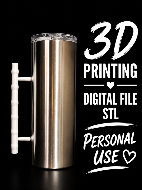 Bamboo - Tumbler Handle Digital File Stl