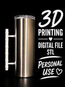 Bamboo - Tumbler Handle Digital File Stl