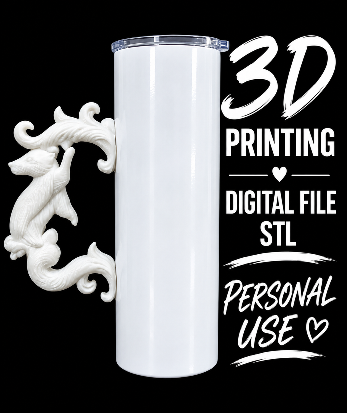 Hp House - Tumbler Handle Digital File Stl